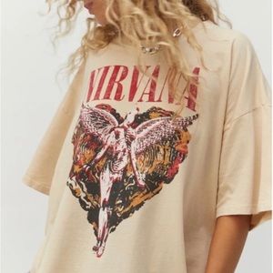 Free People x Daydreamer Nirvana Trippy Heart One Size Tee